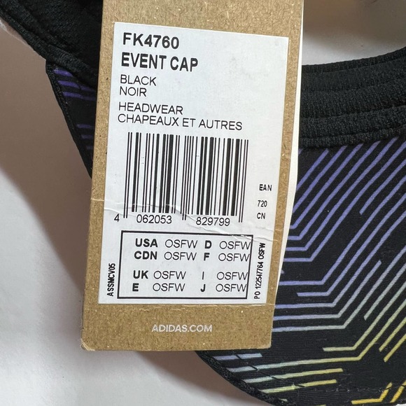 Adidas Womens Event Cap Infinite Trails White Black New Adjustable - Picture 4 of 5